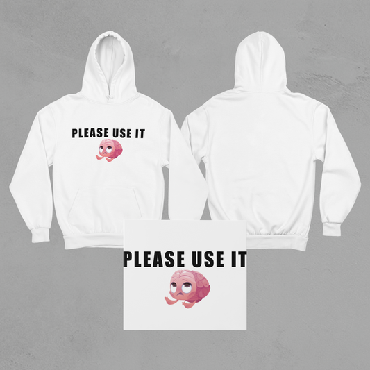 Please Use it Hoodie | Evans Wear