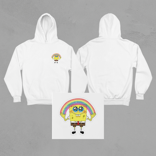 Sponge Bob Raibown Hoodie | Evans Wear